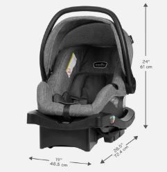 Photo 1 of Evenflo LiteMax Sport Infant Car Seat (Graphite Gray)