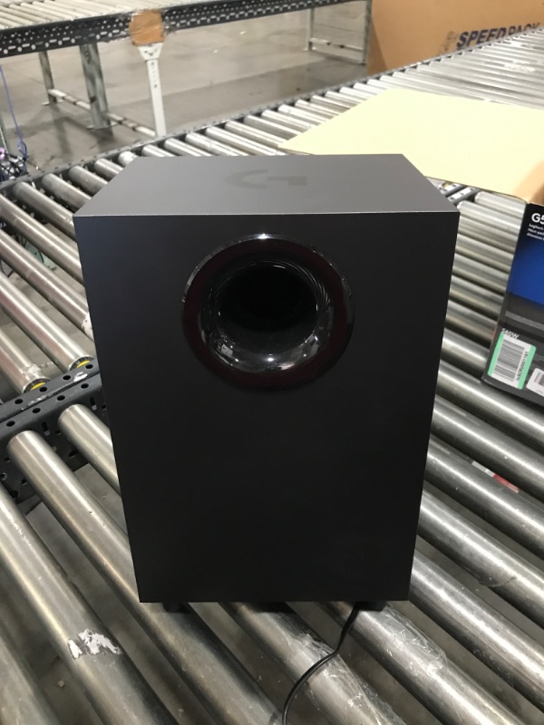 Photo 1 of Logitech G560 PC Gaming Speaker System with 7.1 DTS:X Ultra Surround Sound, Game based LIGHTSYNC RGB, Two Speakers and Subwoofer, Immersive Gaming Experience - Black
