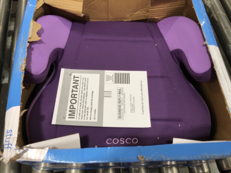 Photo 2 of Cosco Topside Booster Car Seat - Easy to Move, Lightweight Design (Grape), 1 Count (Pack of 1)