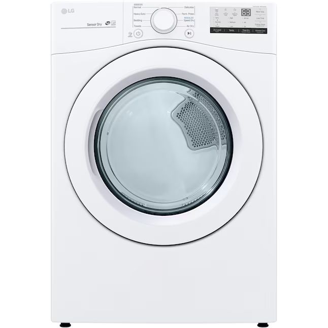 Photo 1 of LG 7.4-cu ft Stackable Electric Dryer (White) ENERGY STAR