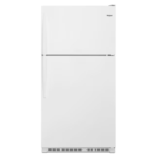 Photo 1 of Whirlpool 20.5-cu ft Top-Freezer Refrigerator (White)