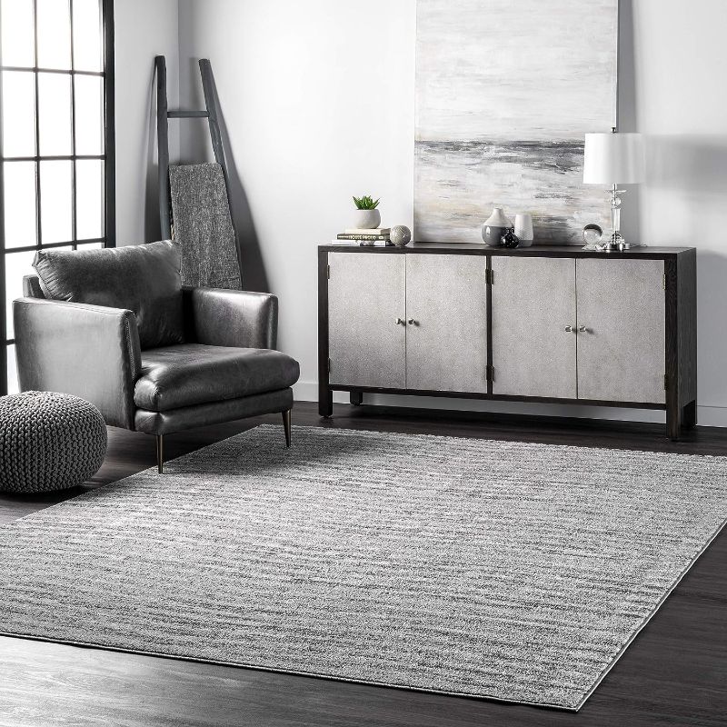 Photo 1 of  nuLOOM Sherill Abstract Transitional Area Rug, 5' x 8', Grey 