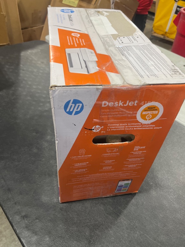 Photo 6 of HP DeskJet 4155e Wireless Color Inkjet Printer, Print, scan, copy, Easy setup, Mobile printing, Best-for home, Instant Ink with HP+,white
