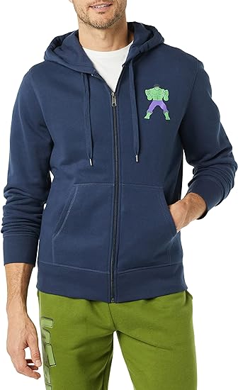 Photo 1 of Amazon Essentials Disney | Marvel | Star Wars Men's Fleece Full-Zip Hoodie Sweatshirts (Available in Big & Tall) 