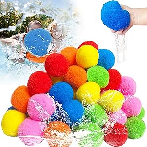 Photo 1 of YUFUL Reusable 60pcs Water Balls Set - Water Toys for Kids and Adult, Fun Outdoor Summer Activities for Boys & Girls, Perfect for Pool and Backyard, Ideal for Outdoor Activities & Kids Summer Toys!