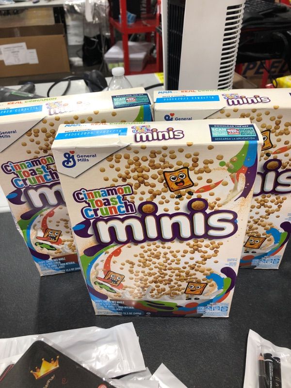 Photo 1 of 3 boxes of Cinnamon Toast Crunch Minis