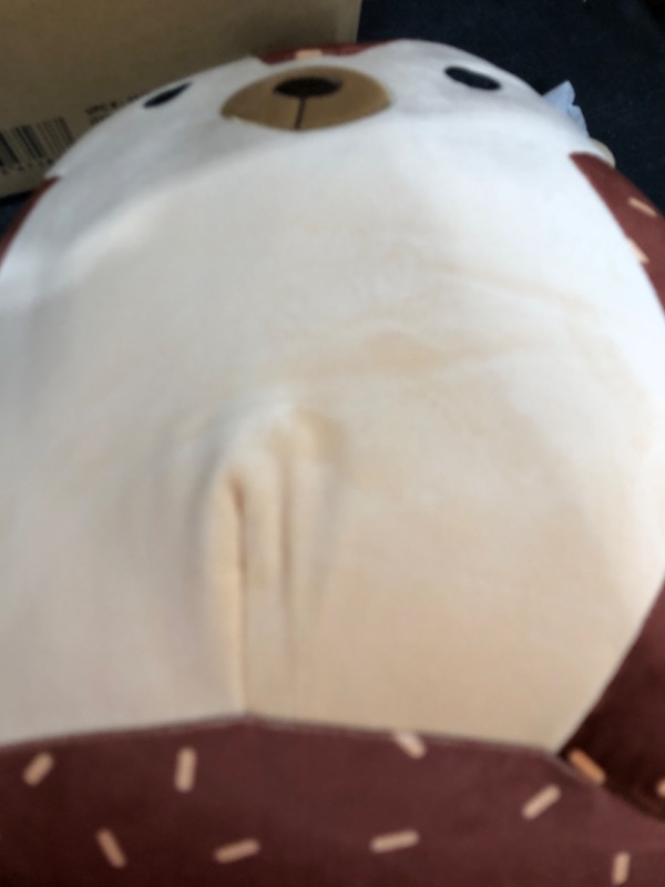 Photo 1 of Squishmallows 14-Inch Brown Hedgehog Plush - Add Hans to Your Squad, Ultrasoft Stuffed Animal Large Plush Toy, Official Kellytoy Plush Hedgehog Hans