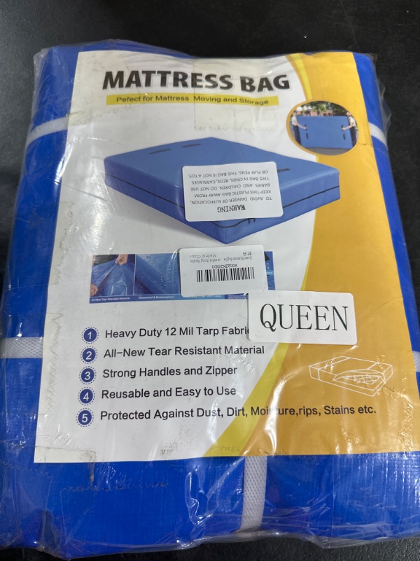 Photo 2 of 
Acnusik Queen Mattress Bag for Moving and Storage,