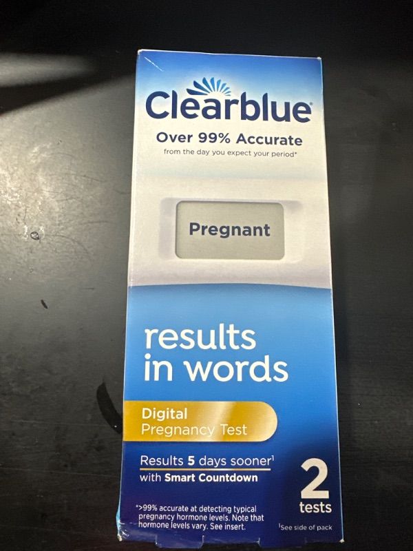 Photo 2 of Clearblue Digital Pregnancy Test with Smart Countdown, 2 Count 2 Digital Pregnancy Tests