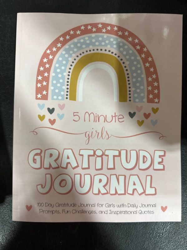 Photo 2 of 5 Minute Girls Gratitude Journal: 100 Day Gratitude Journal for Girls with Daily Journal Prompts, Fun Challenges, and Inspirational Quotes (Unicorn Design for Kids Ages 5-10)