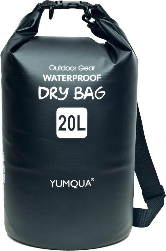 Photo 1 of 
YUMQUA Waterproof Dry Bag Backpack 5L/10L/20L/30L/40L, Roll Top Floating Waterproof Storage Bags for Kayaking, Boating, Swimming, Hiking, Camping and Fishing