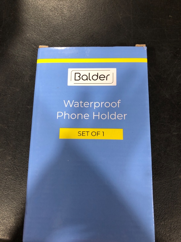 Photo 2 of BALDER 7.5 inch Waterproof Shower Phone Holder - Wall Mount Mobile Phone Case for Bathroom - Anti-Fog Phone Protector with 360 Degree Rotation - Touchscreen Bath Phone Cage for Bathroom & Kitchen