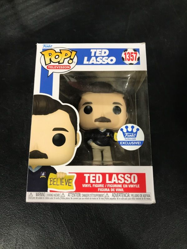 Photo 2 of Funko Pop! TV: Ted Lasso - Ted Lasso with Sign Shop Exclusive