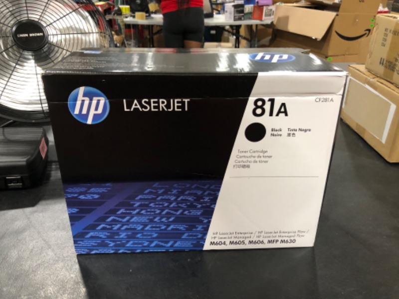 Photo 2 of HP 81A Black Toner Cartridge | Works with HP LaserJet Enterprise M604, M605, M606 Series; HP LaserJet Enterprise MFP M630 Series | CF281A
