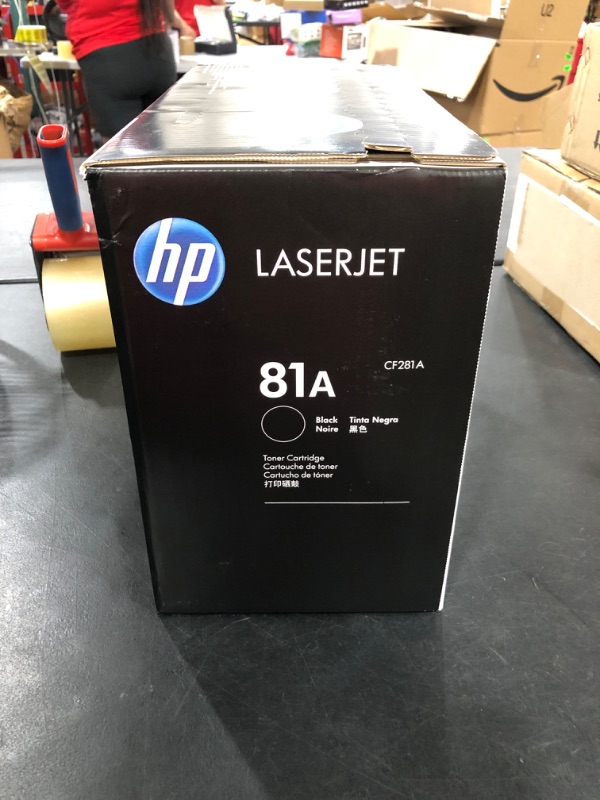 Photo 1 of HP 81A Black Toner Cartridge | Works with HP LaserJet Enterprise M604, M605, M606 Series; HP LaserJet Enterprise MFP M630 Series | CF281A
