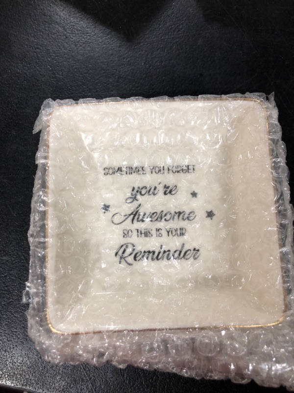 Photo 1 of "Sometimes You Forget You're Awesome So This Is Your Reminder", Trinket Jewelry Dish