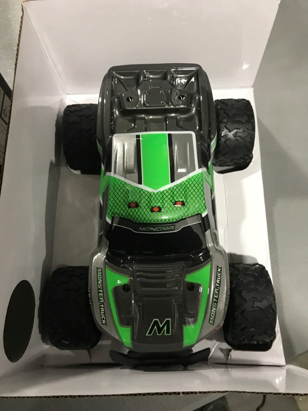 Photo 1 of MONGMA 4x4 RC Car,RC Trunk,Control Remoto,1/18 Off Road All Terrain,Max 40KPH,40mins Play Time,2 Shells,2 Batteries,IPX4 Waterproof,Gifts for Kids Boys and Adults(Yellow&Green)