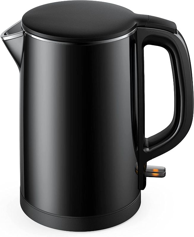 Photo 1 of Electric Kettle, Miroco 1.5L Double Wall 100% Stainless Steel BPA-Free Cool Touch Tea Kettle with Overheating Protection, Cordless with Auto Shut-Off 