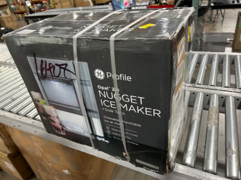 Photo 3 of store sealed GE Profile Opal 2.0 | Countertop Nugget Ice Maker with Side Tank | Ice Machine with WiFi Connectivity | Smart Home Kitchen Essentials | Stainless Steel Stainless Steel Ice Maker + Side Tank( only opened for picture store sealed )  