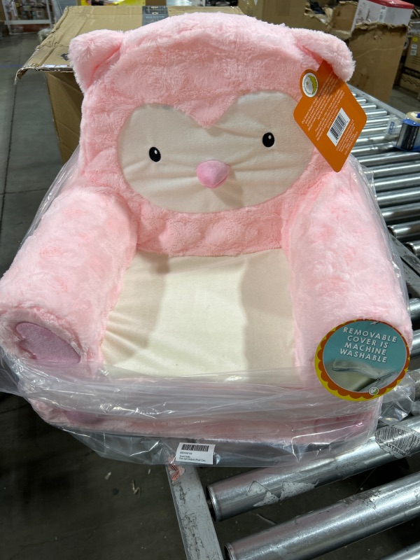 Photo 2 of Animal Adventure - Sweet Seats - Pink Owl Children's Plush Chair