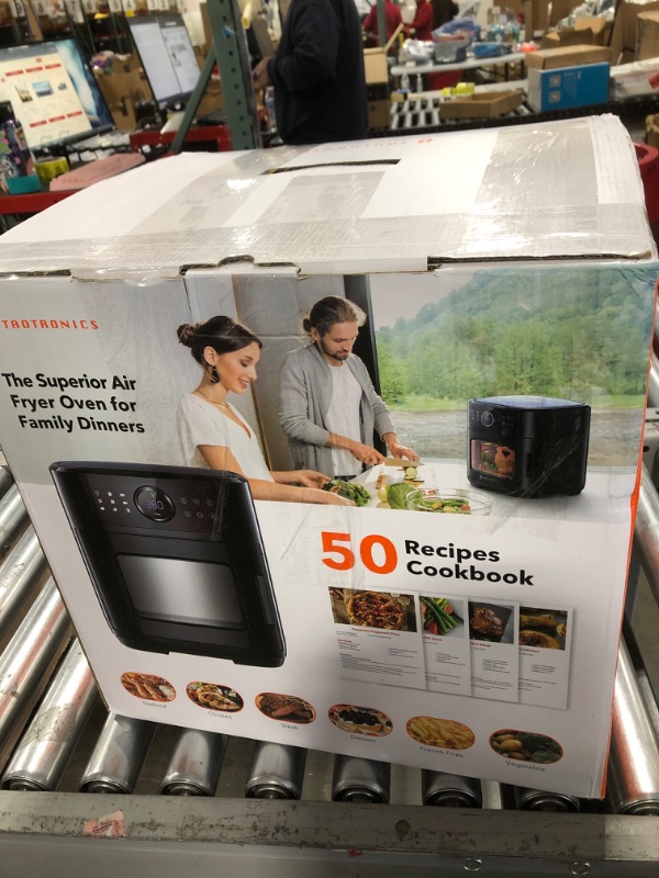 Photo 1 of Air Fryer Oven, Camping Air Fryers Portable Rotisserie and Convection Oven, Air Fryer 13QT for Family Max Xl Large Cooker One-Touch Screen with 9 Precise Presets for Rotisserie Roast Bake