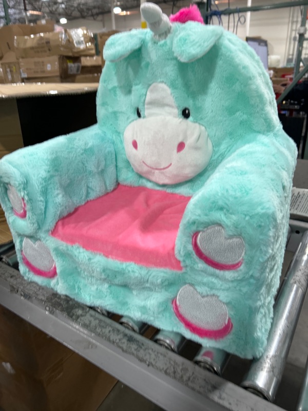 Photo 2 of Animal Adventure | Sweet Seats | Teal Unicorn | Soft Plush Children's Chair