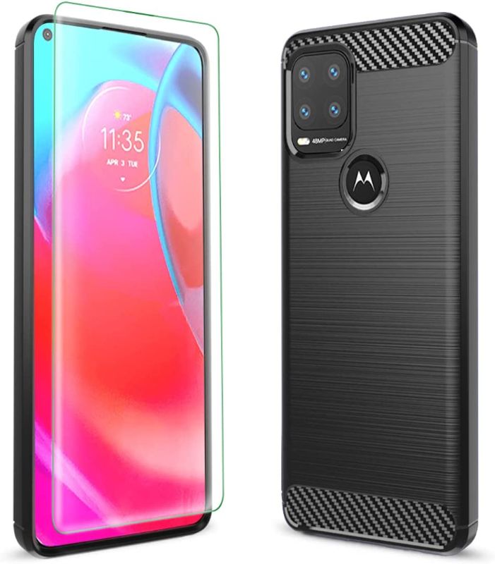 Photo 1 of Sucnakp for Moto G Stylus 5G Case Motorola G Stylus 5G Case with Screen Protector TPU Shock Absorption Technology Raised Bezels Protective for Motorola Moto G Stylus 5G?TPU Black?