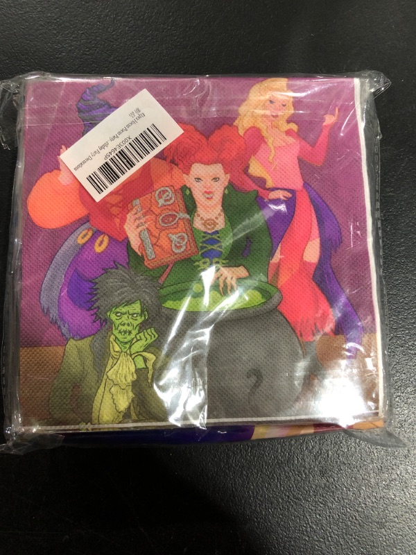 Photo 2 of 41pcs Hocus Pocus Party Supplies, 20 Plates, 20 Napkins and 1 Tablecloths, Hocus Pocus Birthday Party Decorations