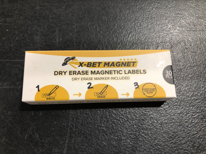 Photo 1 of Dry Erase Magnetic Labels - Reusable Sticky Notes - Magnetic Notepads for Refrigerator - Dry Erase Magnetic Sheets - Blank Magnet Stickers to Write On - Magnets for Whiteboard Classroom Fridge
