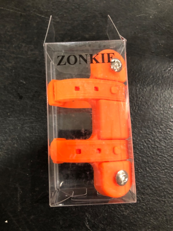 Photo 2 of ZONKIE Bike Bottle Cage Mounting Base, Cup Mounting Base for Many Kinds Bikes, Fits Most Stroller Drink Holder, Silicone Material, Many Colors are Available. Orange