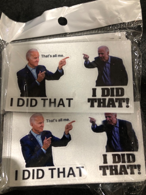 Photo 2 of 200Pcs I DID THAT Biden Stickers Gas Joe-Biden bumper sticker I DID THAT Stickers Funny That's All Me I Did That 200 PCS(2 Patterns)