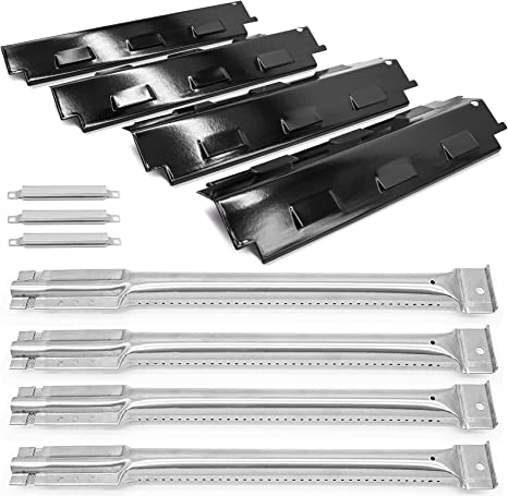 Photo 1 of Yiming Grill Replacement Parts for Charbroil 463441514, 463441312, 463441513, 463440109, 461442114 Grill Models. Grill Heat Plate Tent Shields, Burner Tubes and Crossover Tubes Kit.
