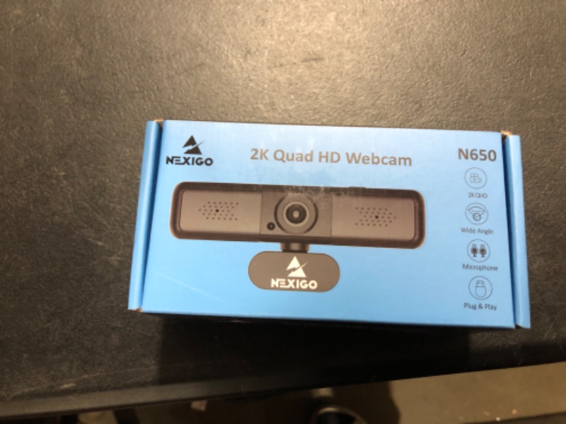 Photo 2 of NexiGo N650 2K 4MP Zoomable Webcam with Privacy Cover & Dual Microphone, 3X Digital Zoom, 95-Degree Viewing, Quad HD Business USB Camera for Online Class, Zoom Skype Facetime OBS Teams