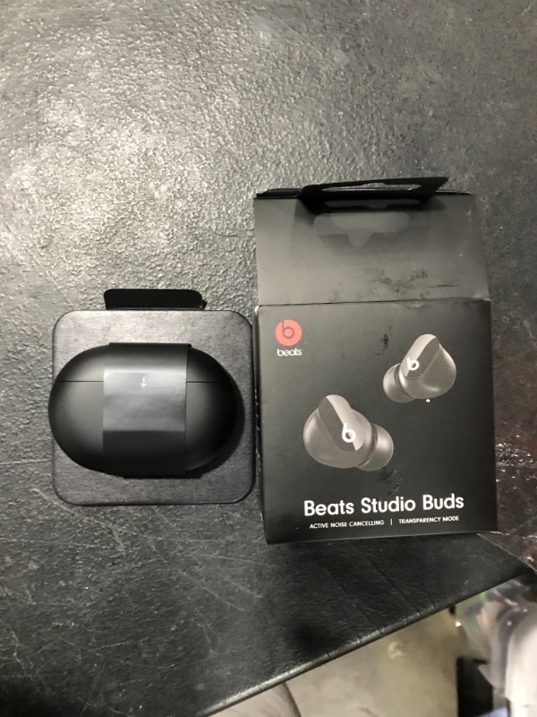 Photo 2 of Beats Studio Buds True Wireless Noise Cancelling Earbuds Compatible with Apple & Android, Built-in Microphone, IPX4 Rating, Sweat Resistant Earphones, Class 1 Bluetooth Headphones - Black