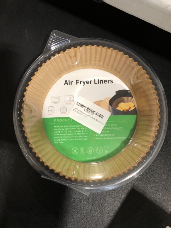 Photo 1 of 50pcs Air Fryer Disposable Paper Liner 7.9 inch Air Fryer Parchment Paper Non Stick Oil-proof Water-proof Food Grade Air Fryer Liners for oven, microwave and Air Fryer 7.87 inch