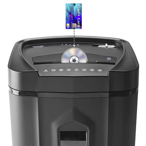 Photo 2 of Aurora GB AU1415XA 14-Sheet Crosscut Paper/CD and Credit Card Shredder with 5-Gallon Pullout Basket and 10 Minutes Continuous Run Time
