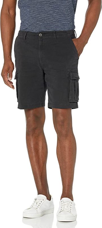 Photo 1 of Goodthreads Men's Slim-Fit 11" Comfort Stretch Canvas Cargo Short 42 Black