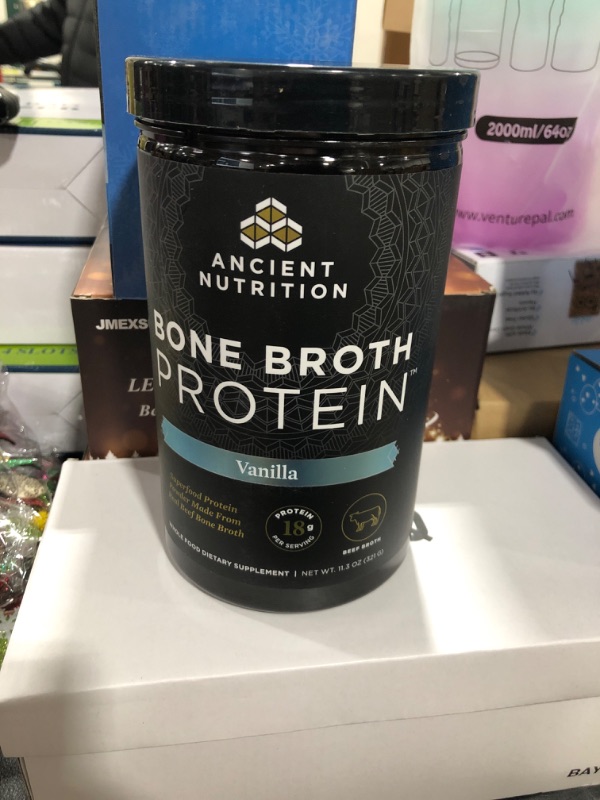 Photo 2 of Ancient Nutrition Bone Broth Protein Powder, Salted Caramel, 19g Protein per Serving, Beef, Supports Healthy Skin, Gut Health, Joint Supplement, Gluten Free, Paleo and Keto Friendly, 20 Servings Salted Caramel (Beef) 20 Servings (Pack of 1)