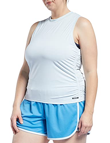 Photo 1 of Core 10 by Reebok Women's ACTIVChill Fitted Tank, Chalk Blue, Medium
