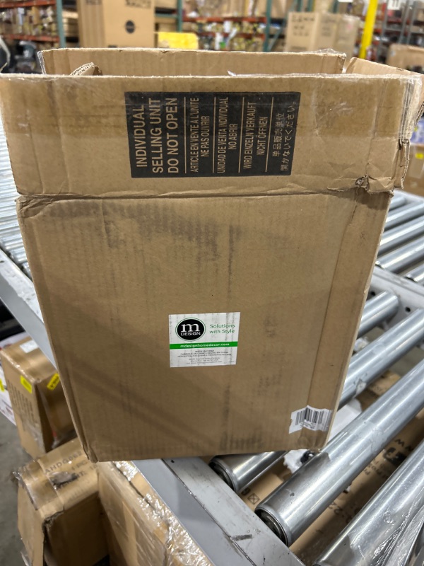 Photo 1 of mDesign Small Modern 1.3 Gallon Rectangle Metal Lidded Step Trash Can, Compact Garbage Bin with Removable Liner Bucket and Handle for Bathroom, Kitchen, Craft Room, Office, Garage - Chrome Chrome 1.3 Gallon