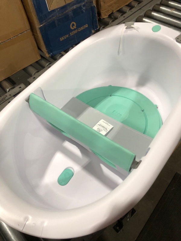 Photo 5 of 4-in-1 Grow-with-Me Bath Tub by Frida Baby Transforms Infant Bathtub to Toddler Bath Seat with Backrest for Assisted Sitting in Tub---strings are broken 