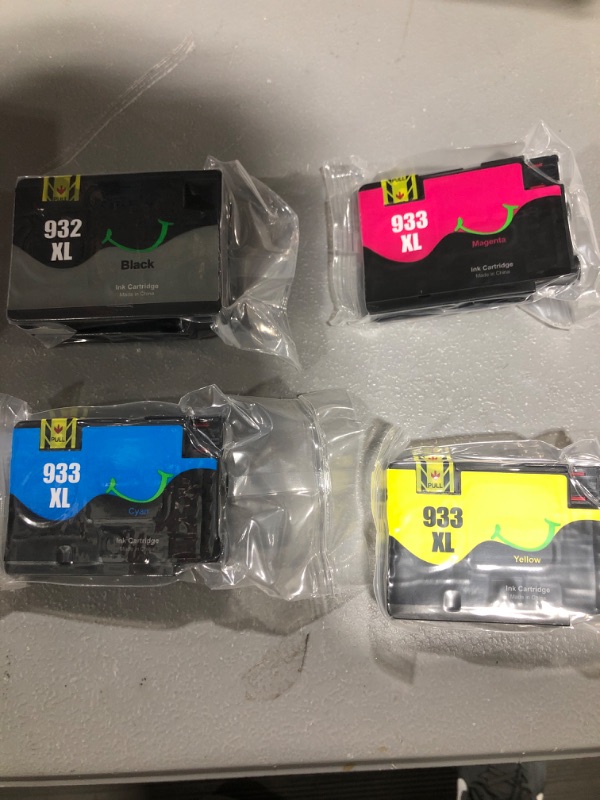 Photo 1 of Compatible 932XL 933XL Ink Cartridge Replacement for HP 932XL 933XL 932 933 Compatible with Officejet 6600 6700 6100 7612 7610 7110 Printers