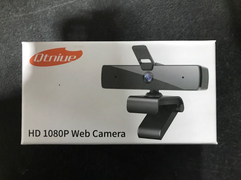 Photo 2 of Qtniue Webcam with Microphone and Privacy Cover, FHD Webcam 1080p, Desktop or Laptop and Smart TV USB Camera for Video Calling, Stereo Streaming and Online Classes 30FPS