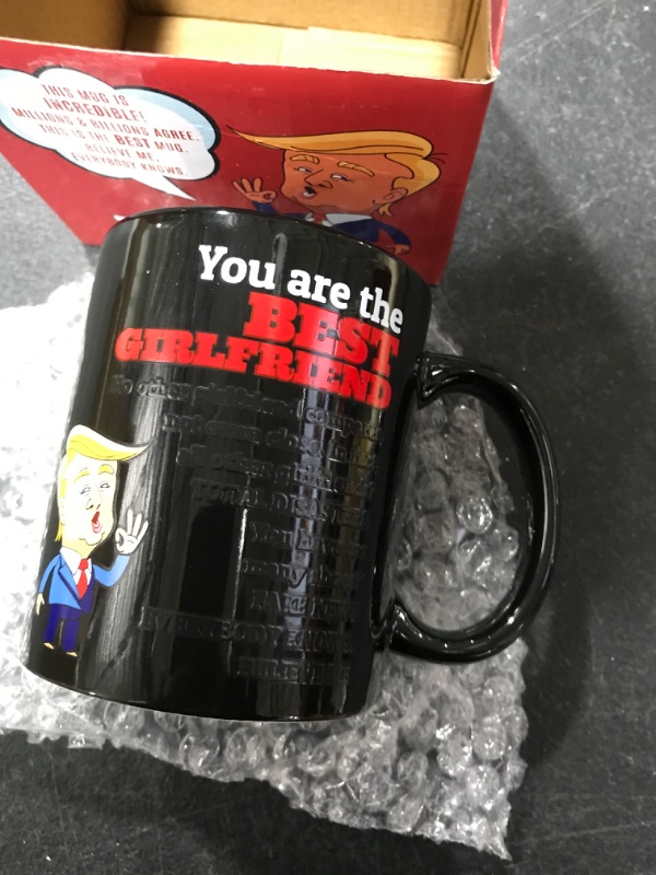 Photo 2 of 12oz Funny Color-Changing Trump Coffee Mug - Top 2024 MAGA Merchandise - Best Gifts for Girlfriend & Unique Gift for Her - Birthday Gifts For Girlfriend or Women Who Have Everything - Present Ideas