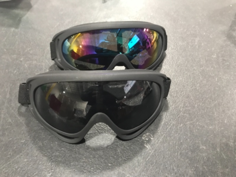 Photo 1 of 2-Pack Snow Ski Goggles, Snowboard Goggles for Kids, Teens, Youth, Adults