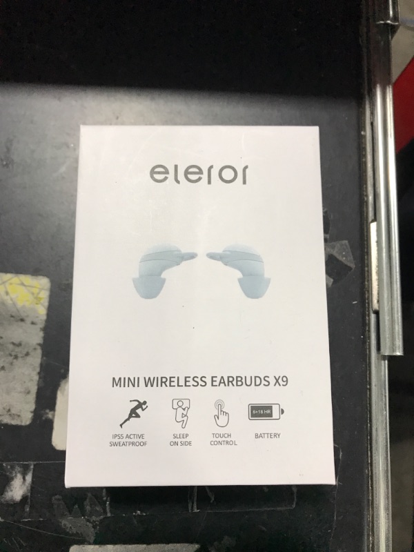 Photo 2 of eleror Mini Wireless Earbuds X9, Small Bluetooth Earphones Headset Streaming Music from Cellphone for Sleep on Side, Running, Workout, Travel, Handsfree for iPhone & Samsung Phones(Ivory)