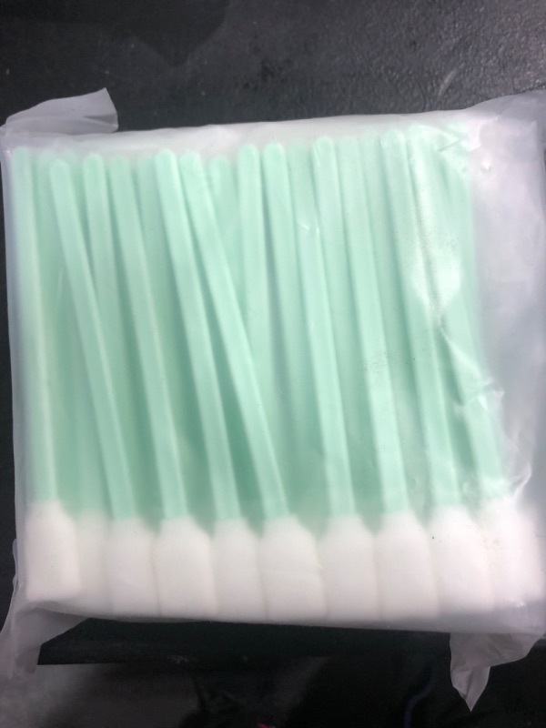 Photo 2 of 200pcs 5.11" Square Rectangle Foam Cleaning Swab Sticks for Solvent Format Inkjet Printer Roland Optical Equipment
