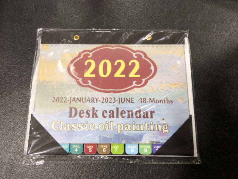 Photo 2 of 2022 Wall Calendar 8 inch, Hangable Calendar 2022, from Now to Jun 2023, Small Desk Calendar Gift for Office, Home, School, (8" x 6")