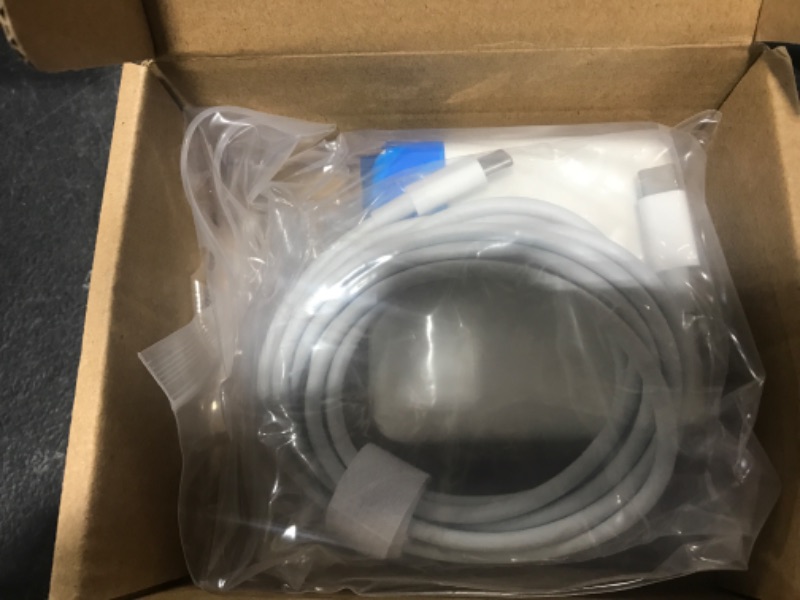 Photo 1 of MacBook Pro Charger, 61W USB C Charger Power Adapter Compatible for MacBook Pro 12/13/15 Inch, MacBook Air 13 inch, iPad Pro 2021/2020/2019/2018, Included 6.6ft USB C to USB C Fast Charger Cable