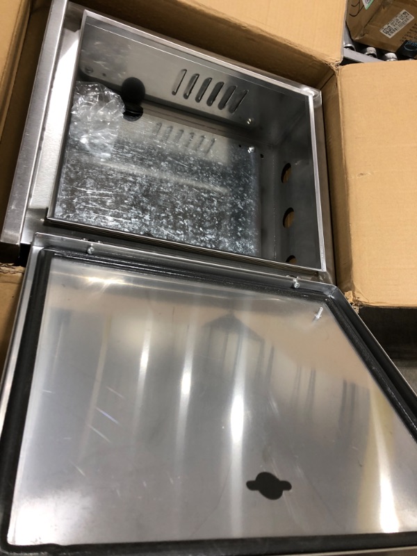 Photo 1 of 304 Stainless Steel Electrical Box 20'' x 16'' x 8'' Outdoor Electrical Enclosure Box 20" H x 16" W x 8" D with Mounting Plate Weatherproof Anti-Rust and Anti-Corrosion